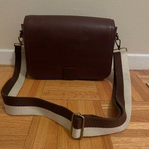 Madewell Transport Flap Shoulder Bag - Burgundy